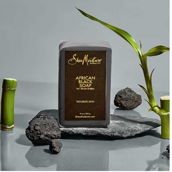 2pk Shea Moisture African Black Soap W/Shea Butter For Blemish Prone Oily Skin - Picture 11 of 12